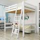 3ft Pine Wood Single Loft Bed Frame High Sleeper Bunk Bed Cabin Bed Bedstead