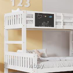 4FT6 Double Kids Bunk Bed 3FT Single Triple High Sleeper Wooden Bed Frame PZ