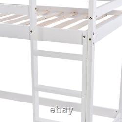Bunk Bed 3ft Single Wooden Kids Treehouse Bed Solid Pine Wood Bed Frame ST