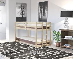Bunk bed, Heavy Duty Pine bunkbed 3ft Single, Can be used by Adults (EB138)
