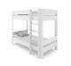 Childrens Child Boy Girl Single Bunk Bed In White Or Grey 3ft