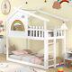 Double Bunk Beds 3ft Single Pine Wood Bed Kids Children Wooden Bed Frame White
