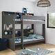Grey Bunk Bed With Storage Shelves Aire Air002