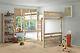 Heavy Duty Bunk Bed 3ft Single Solid Pine Can Be Used By Adults (eb11)