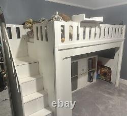 High Sleeper Bunk Bed with storage stairs
