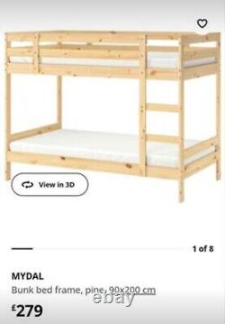 IKEA Mydal Bunk Bed Frame Wooden Pine