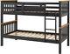 Neptune 3ft Bunk Bed In Grey And Oak Effect Finish With Ladder