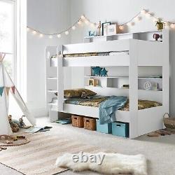 Olly White Wooden Storage Bunk Bed