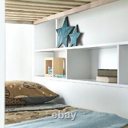 Olly White Wooden Storage Bunk Bed