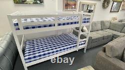Perfecthomes 3ft White wooden bunkbed bunk bed with mattress options RRP £399