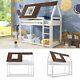 Single Bunk Bed Wooden Frame 3ft Kids Canopy Sleeper Pine House Bed