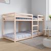 Solid Pine Wood Double Decker Bunk Bed 90x200 Cm, Sturdy Frame