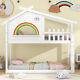 Solid Pine Wood White Kids Treehouse Bunk Beds With Ladder 3ft Single Bed Frame