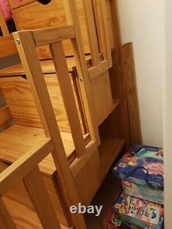 Solid wood bunk beds