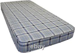 Triple Wooden Bunk Bed Premium Grey White Pine Memory Foam Sprung Flex Mattress