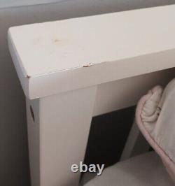 White Wooden Triple Sleeper Bunk Bed Single & Double With 2 Underbed Drawers
