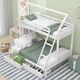 Wooden 3ft Single And 4ft6 Double Bunk Bed Frame With Ladder / 2 Drawers /shelf