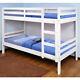 Wooden Bunk Bed Durham White With 2 Size And 4 Mattress Options