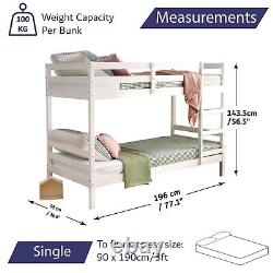 Wooden Bunk Bed Single Splittable Wood Bunk Bed Day Bed Single Bed Twin Sleeper