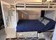 Wooden Bunk Bed With Storage 3ft Single Top & 4ft Double Bottom. Mattress Incl