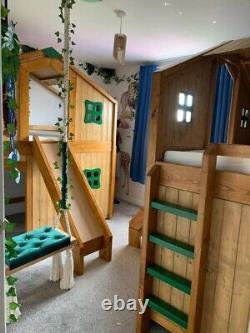Cabane en bois pour enfants / Lit cabane dans les arbres / Sur mesure et à la commande