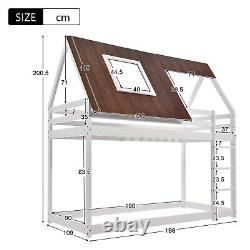 Lit superposé 3ft simple en bois cabane dans les arbres cadre de lit mezzanine pour enfants