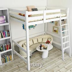 Lit superposé en bois pour cabine avec échelle - Mobilier de chambre d'enfant de 3 pieds
