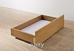 Lit superposé solide en chêne et blanc avec tiroir - Nouveau triple lit somptueux