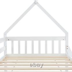 Lits superposés 3ft simple 4ft6 double lit enfants couchette haute en bois de pin cadre de lit QH