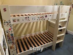 Lits superposés pour enfants cadre en bois blanc, vendu sans matelas