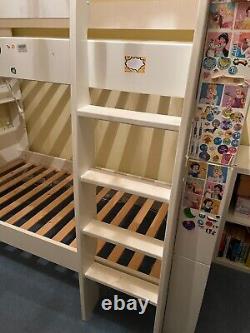 Lits superposés pour enfants cadre en bois blanc, vendu sans matelas