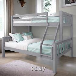 Lits superposés triples Cadre de lit simple en bois de 3 pieds Lits superposés doubles pour enfants