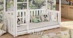 Tout nouveau lit superposé moderne pour enfants en pin Konrad en blanc